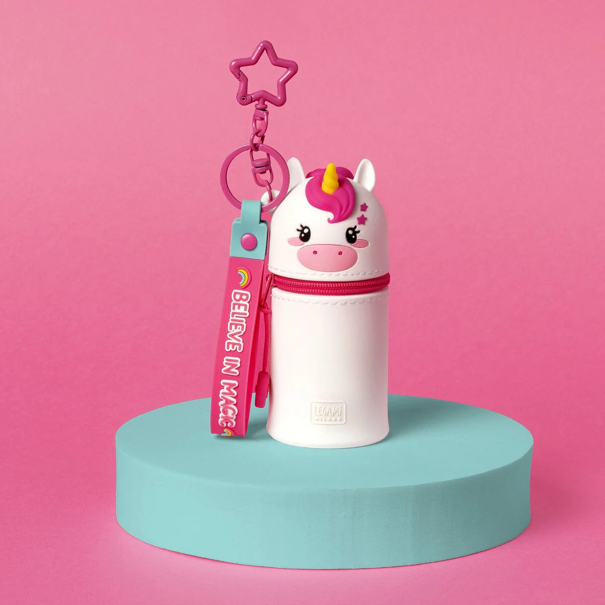 Unicorn Coin Purse with Key Ring - Mini Kawaii