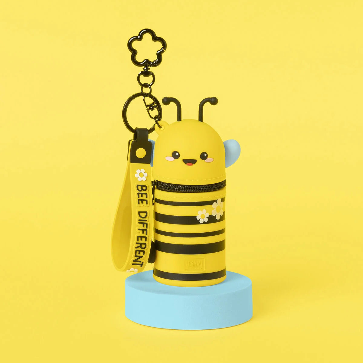 Bee Coin Purse with Key Ring - Mini Kawaii