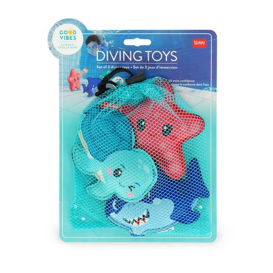 Set of three diving toys