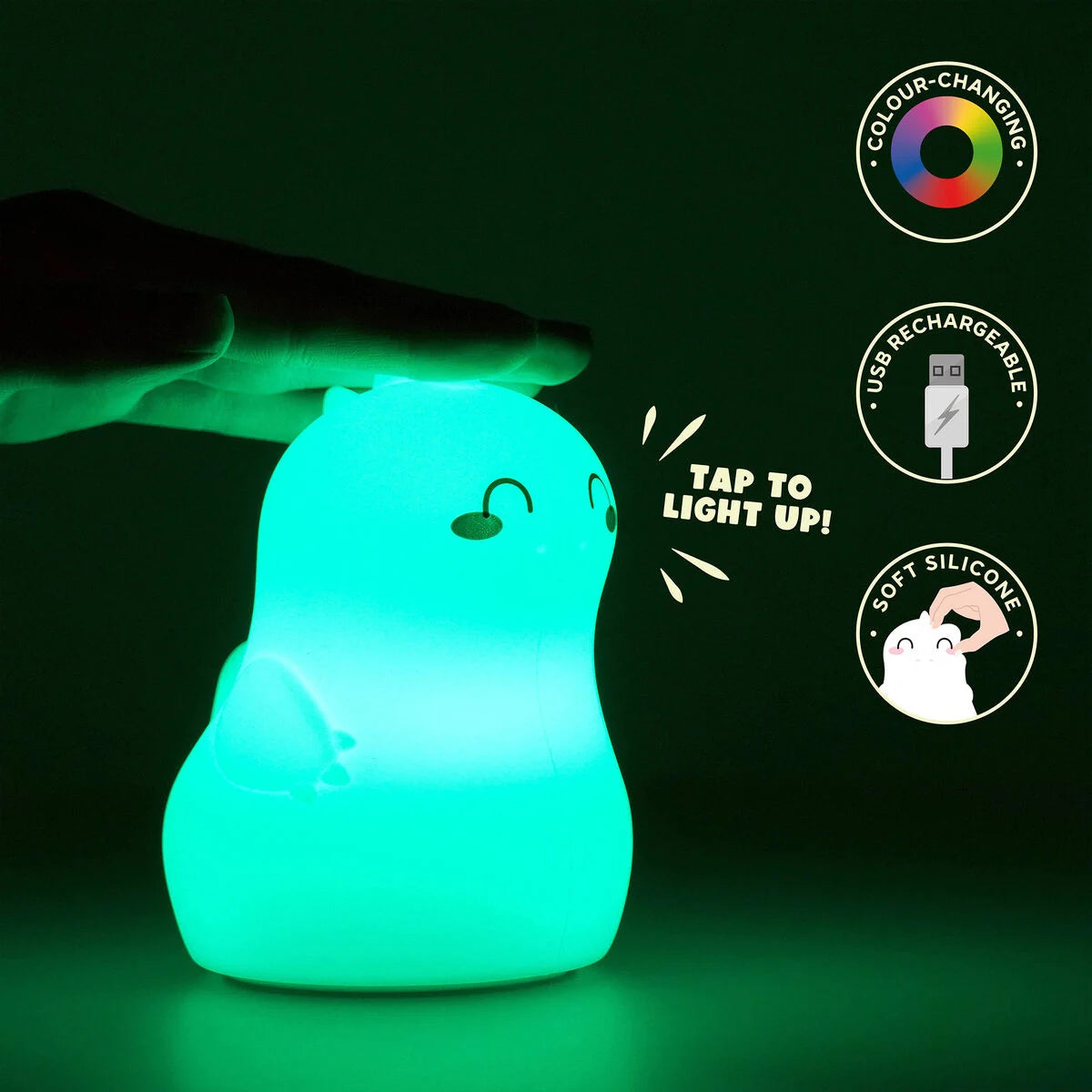 Legami Dino Rechargeable Night Light - Sweet Dreams