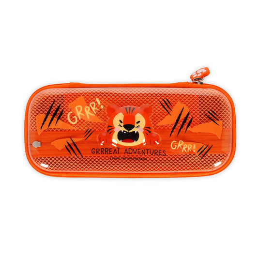 Tiger Rigid Transparent Pencil Case - Wonder Wow