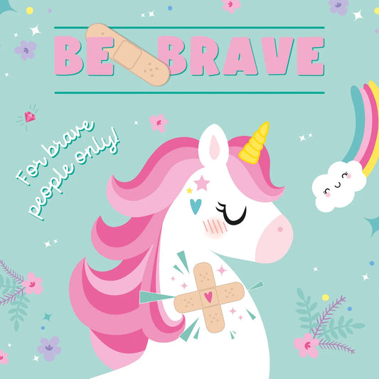30 Unicorn Printed Plasters - Be Brave