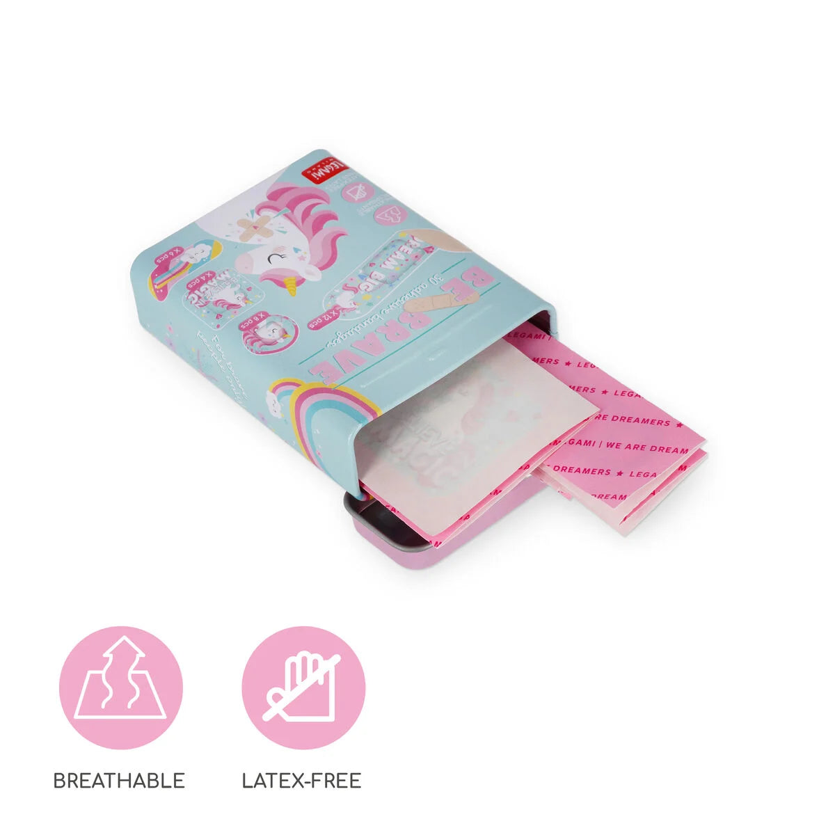 30 Unicorn Printed Plasters - Be Brave