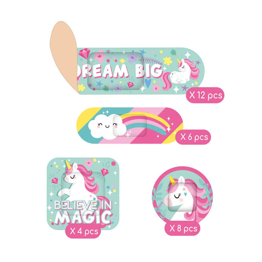 30 Space Printed Plasters - Be Brave