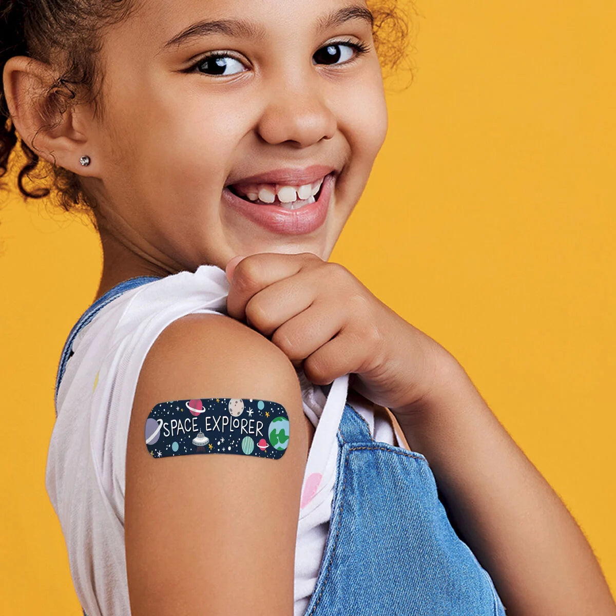 30 Space Printed Plasters - Be Brave