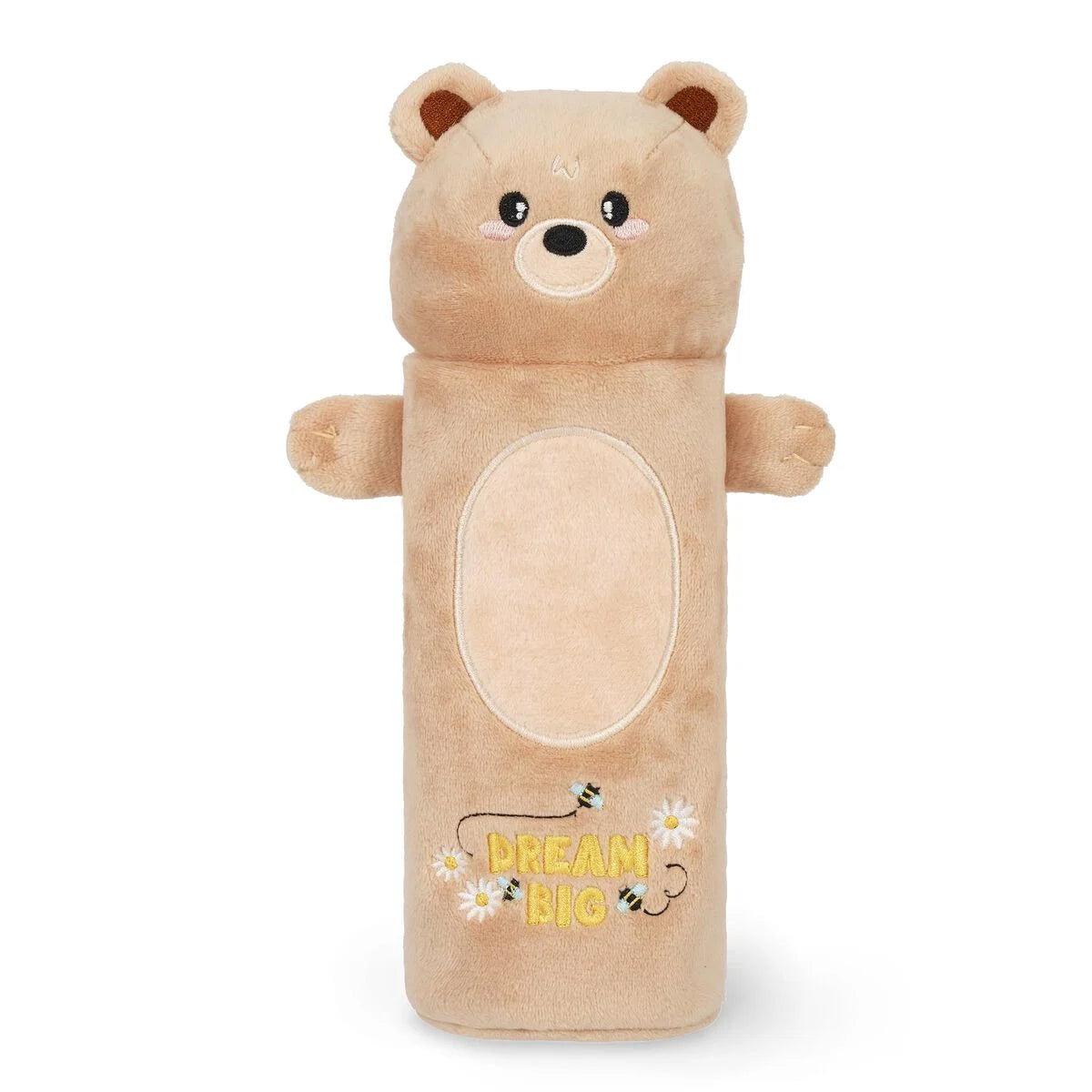 Legami Teddy Bear "Dream Big" Soft Plush Pencil Case - Super Soft!