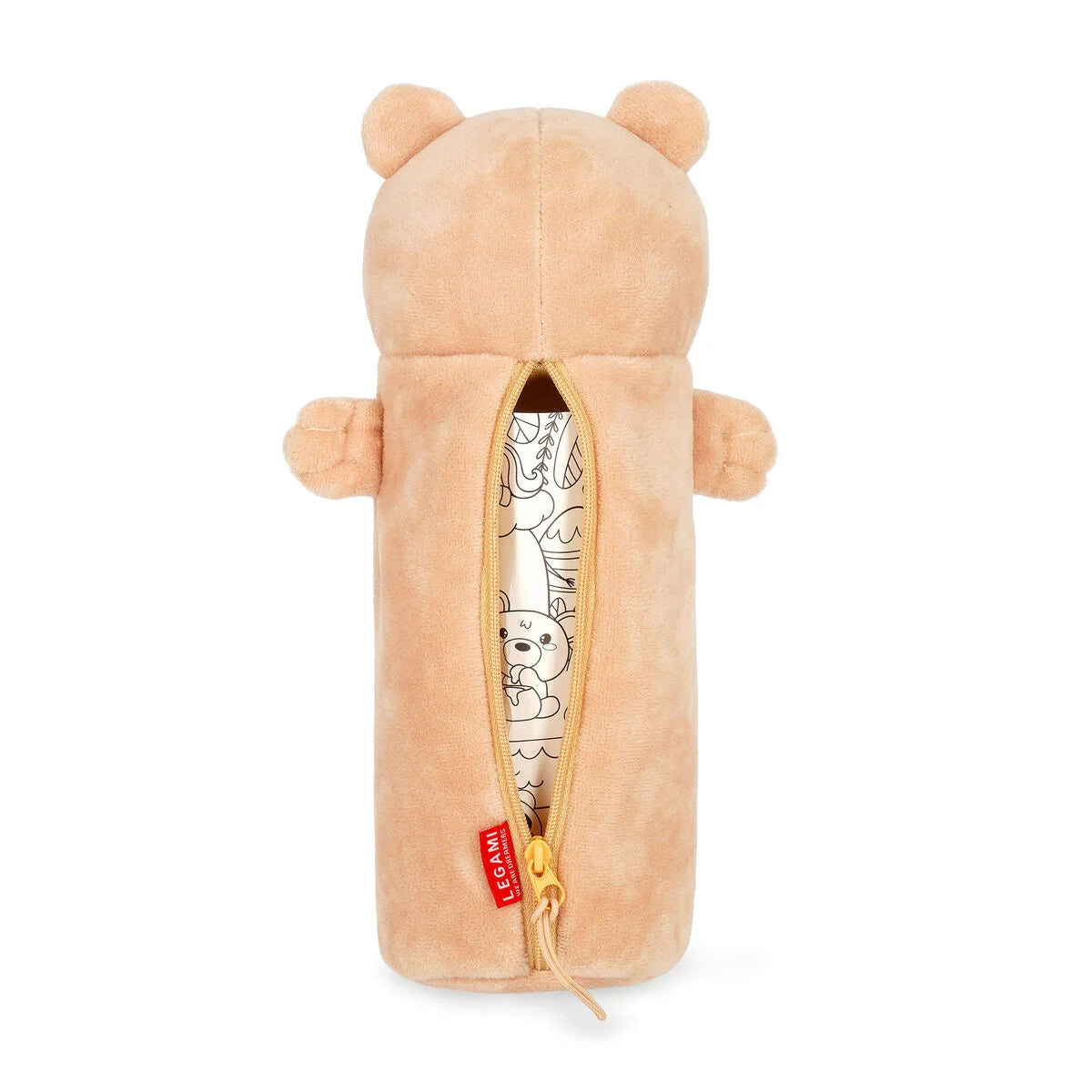 Legami Teddy Bear "Dream Big" Soft Plush Pencil Case - Super Soft!