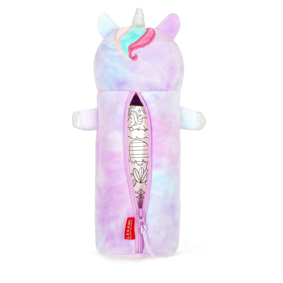 Legami Unicorn "Believe in Magic" Soft Plush Pencil Case - Super Soft!