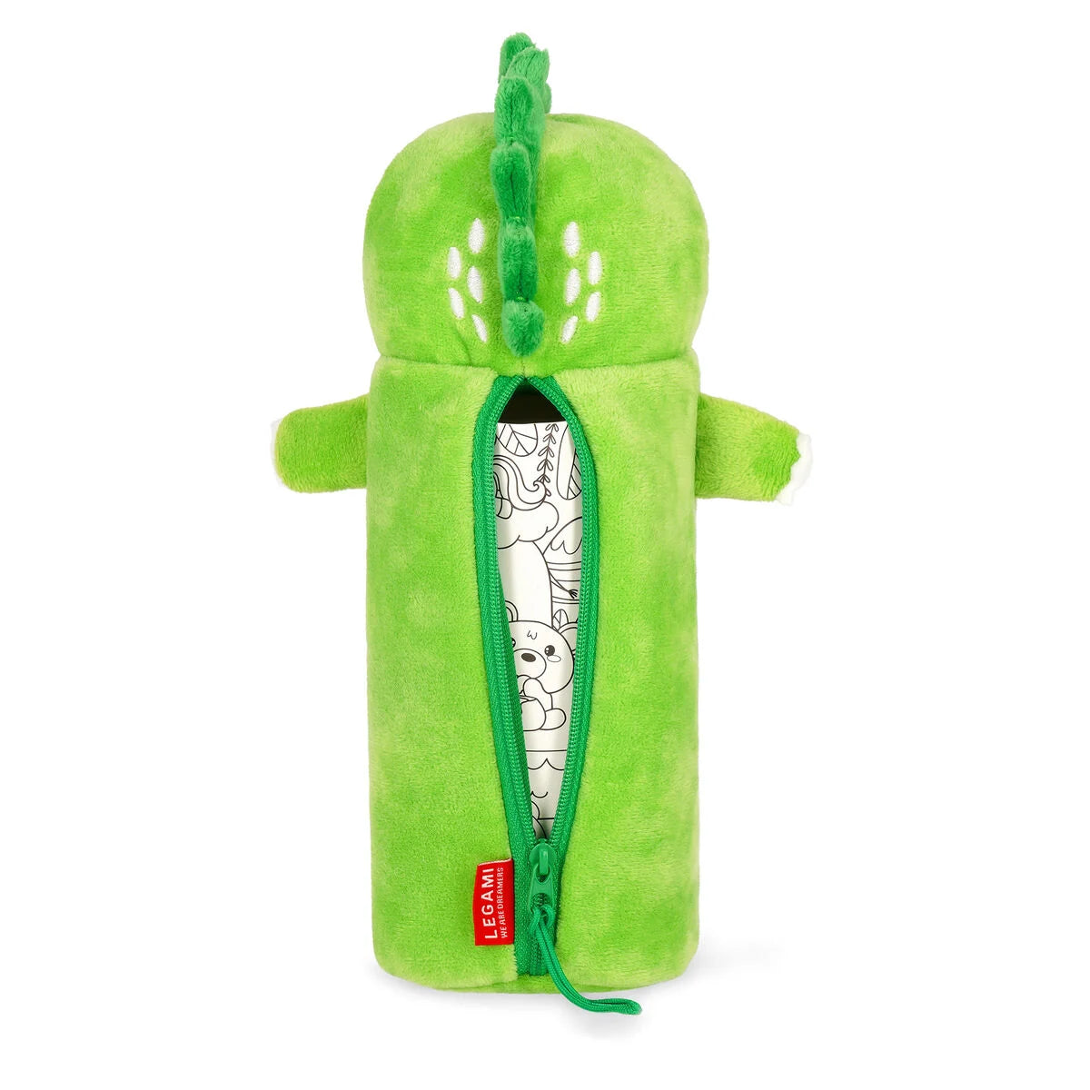 Legami Dino "Roooarr" Soft Plush Pencil Case - Super Soft!