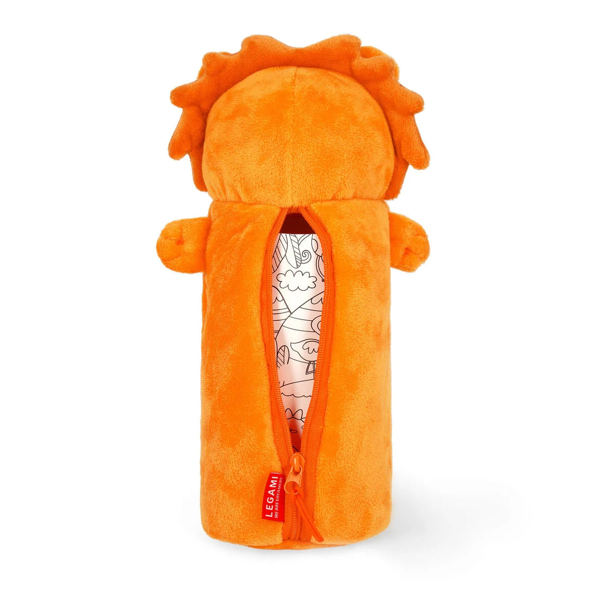 Legami Lion "The King" Soft Plush Pencil Case - Super Soft!
