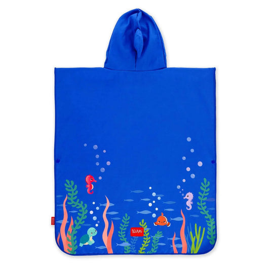 TOWELLING PONCHO FOR KIDS SHARK