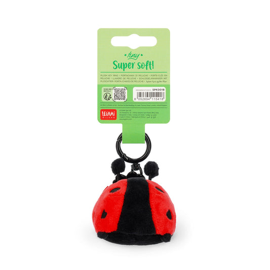 Ladybug Plush Key Ring - Tiny Super Soft!