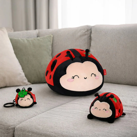Ladybug Plush Key Ring - Tiny Super Soft!