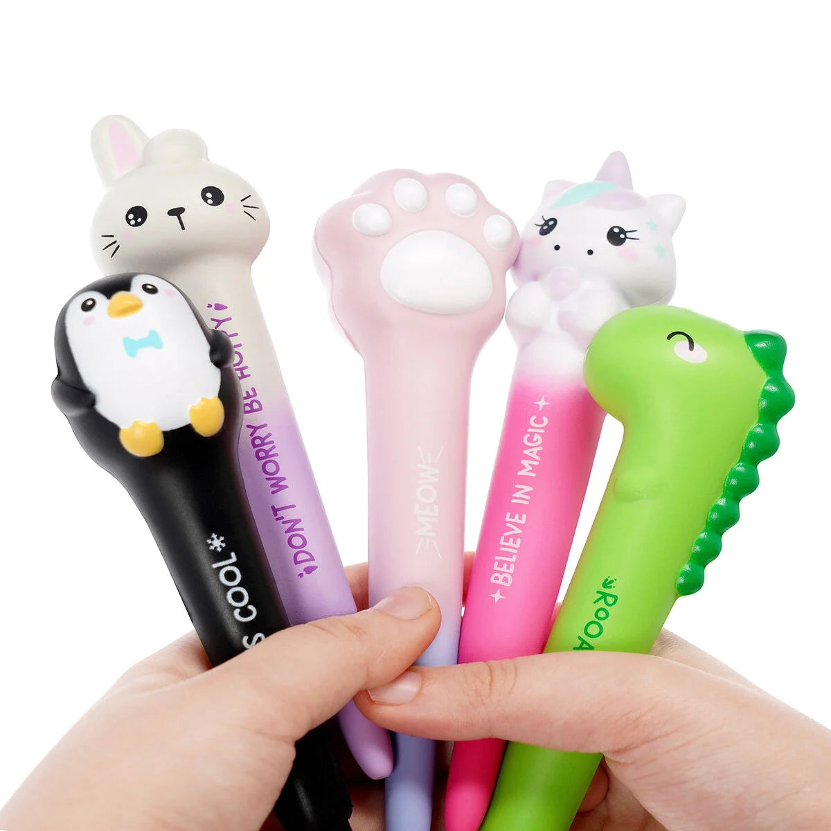 "Don't Worry Be Hoppy" Bunny Squishy Gel Pen - Squeezies