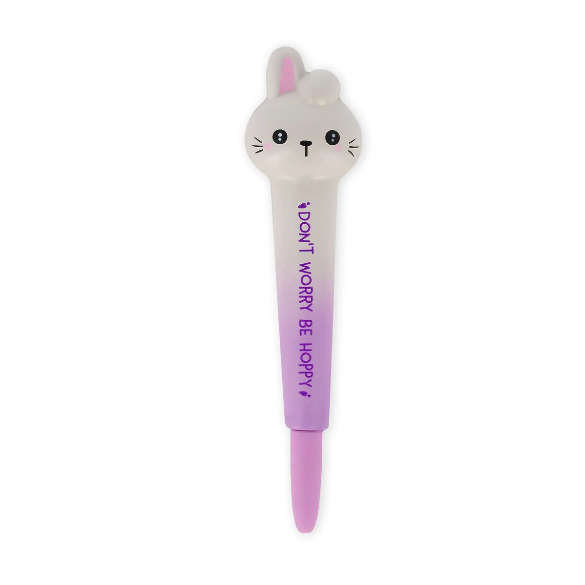 "Don't Worry Be Hoppy" Bunny Squishy Gel Pen - Squeezies