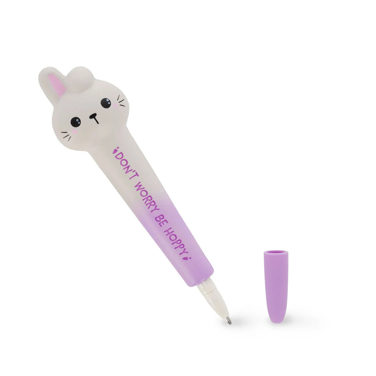 "Don't Worry Be Hoppy" Bunny Squishy Gel Pen - Squeezies