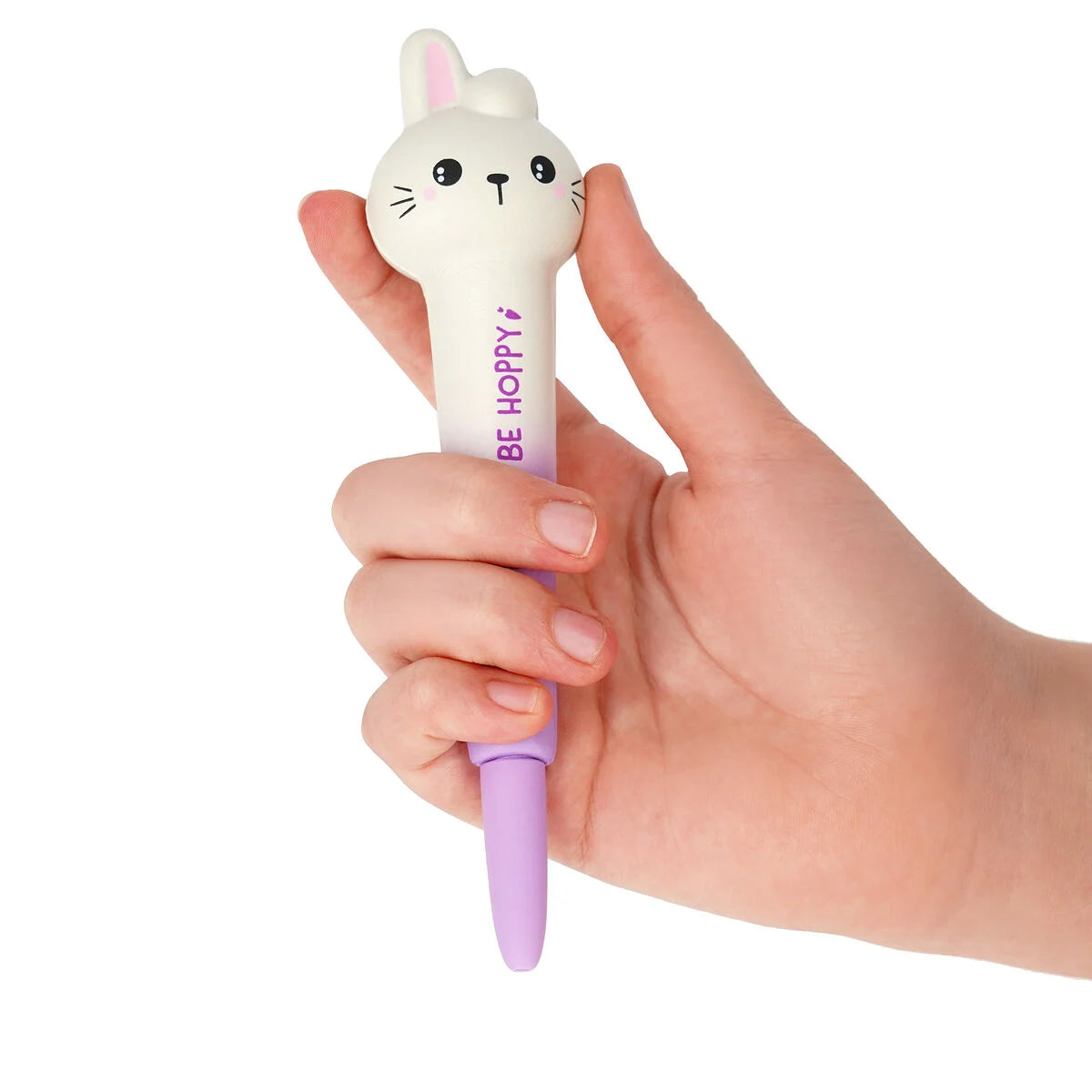 "Don't Worry Be Hoppy" Bunny Squishy Gel Pen - Squeezies