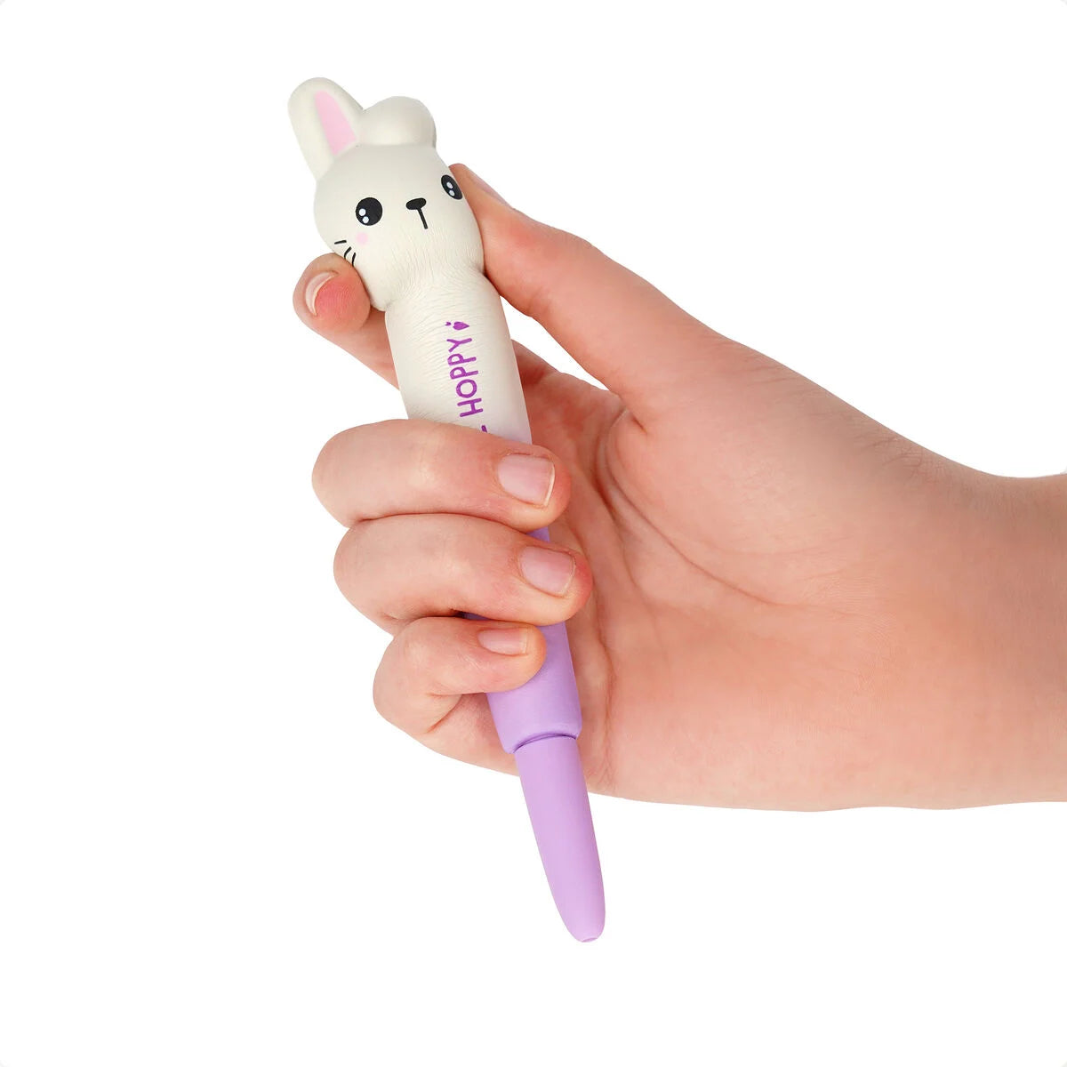 "Don't Worry Be Hoppy" Bunny Squishy Gel Pen - Squeezies