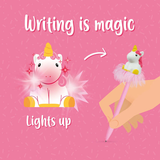 Light-up Ballpoint Pen - Unicorn - Writing is Magic
