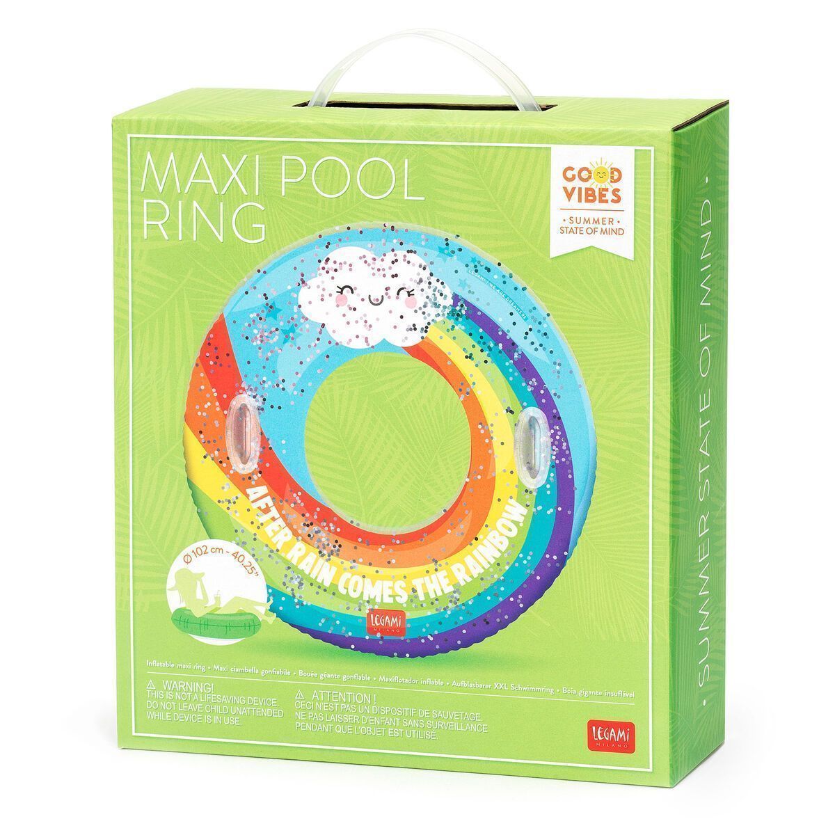 Rainbow Maxi Inflatable Pool Ring - Maxi Pool Ring